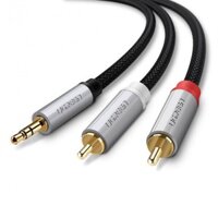 Cáp Audio 3.5mm sang 2 đầu RCA Ugreen 40843 dài 2m