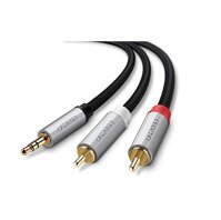 Cáp Audio 3.5mm sang 2 đầu RCA Ugreen 40843 dài 2m