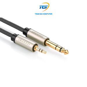 Cáp Audio 3.5mm sang 6.5mm 2M Ugreen 10628