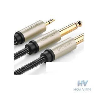 Cáp Audio 3.5mm to 2 x 6.5mm Ugreen 10623 15M