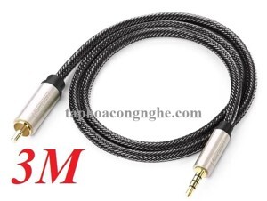 Cáp Audio 3.5mm to RCA Coaxial Ugreen 20734 3m