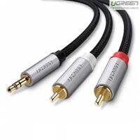 Cáp Audio 3,5mm to RCA dài 5m Ugreen 40845 mạ vàng