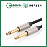 Cáp Audio 6,35mm Mono Jack Dài 5m mạ vàng, bọc nilon Ugreen 10640 - Hàng Chính Hãng