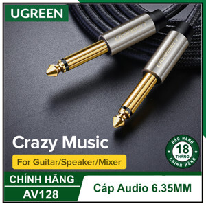 Cáp Audio 6.5mm dài 1m Ugreen 10636