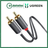 Cáp Audio AV 2 Đầu RCA (Bông Sen) Dài 3m Ugreen 10519 - Hàng Chính Hãng