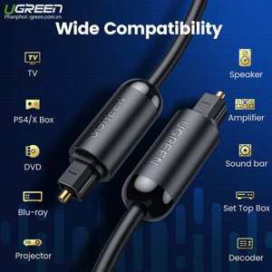 Cáp audio quang Optical dài 1m Ugreen 70890