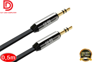 Cáp Audio Ugreen 10723 - 3.5mm Ugreen 2 đầu mạ vàng 24K, dài 0.5m