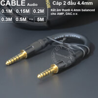 Cáp balanced 4.4mm 2 đầu DIY 0.1 đến 5 mét - Balanced cable 4.4mm