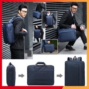 Cặp balo đa năng đựng laptop Coolbell 5501 - màu xanh/ đen/ tím