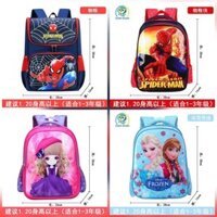 Cặp Balo đi học cho bé tiểu học hình siêu nhân người nhện Spiderman, công chúa elsa chống thấm nước