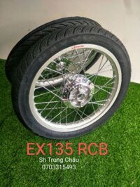 CẶP BÁNH CĂM EX 135 NIỀN RCB (racing boy) VỎ MAXXIS 70.80 xe