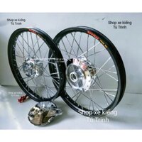 CẶP BÁNH CĂM SIRIUS 110 ,EXCITER 2010 NIỀN NHÔM BAN ZAI,DALE,SOLUTER,SHARR SPEED CĂM ĐÙM MẠ CROM  KÈM MÁ  , PÁT