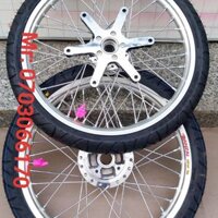 CẶP BÁNH CĂM SONIC NIỀN NHÔM BAN ZAI THÁI 1.4 1.4ĐÙM CĂM MẠ CROM, VỎ CRV THÁI 60.90,70.90