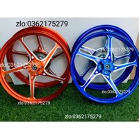 CẶP BÁNH  MÂM CNC 1.6 1.6 ,17 GẮN XE SIRIUS ,EXCITER 2010 ,JUPITER CÓ 4 MÀU ĐEN ,CAM ,ĐỎ ,XANH DƯƠNG .