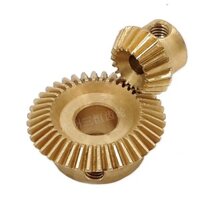 Cặp bánh răng côn 40 răng và 20 răng module 0.5mm tỉ lệ truyền 1:2