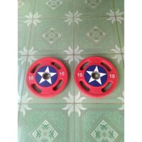Cặp bánh tạ cao su 10kg cao cấp kiểu dáng ngôi sao