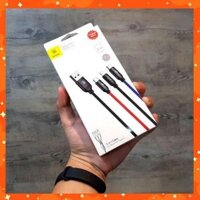 Cáp Baseus chính hãng 3 đầu hỗ trợ  3.5A (Chính Hãng BH6 tháng)