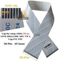 Cáp bẹ cùng chiều 70cm AWM-20624 80C 60V VW-1, Cáp FFC FPC
