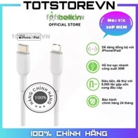 Cáp Belkin sạc nhanh C - Lightni vỏ nhựa, chứng chỉ M-Fi, sạc nhanh 30W màu Trắng ship hoả tốc 30p bảo hành 13 tháng