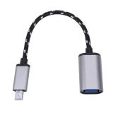 Cáp Bện Adapter Nối Đầu Đực Micro USB 6.9 inch Ra Đầu Cái USB OTG - Quốc Tế