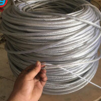 Cáp bọc nhựa (cáp thép bọc nhựa) cuộn 100 mét - Size 2mm > 6 mm cáp thép giá sỉ