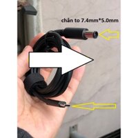 cáp cạc chuyển usb c sang sạc laptop hp 7.4mm*5.0mm chân kim to (type-c to hp)