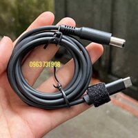 cáp cạc chuyển usb c sang sạc laptop hp 7.4mm*5.0mm chân kim to (type-c to hp)