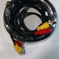Cáp Camera dài 10m / 15m / 20m (Cáp đồng trục và đầu nguồn BNC Camera đúc sẳn)