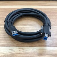 Cáp Camera E301195 80°C 30V VW-1 USB REVISION 3.0 PAK HENG cable USB 3.0 Type A to Type B Screw Locking Dài 3M