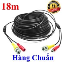 Cáp Camera liền nguồn 18M có sẵn đầu nguồn và bnc - dây camera 18M liền nguồn