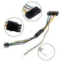 Cáp cấp nguồn BT 30CM 24Pin 24 Pin Nữ đến 6Pin Nam cho 8100 8200 8300 Cáp chuyển đổi Phụ kiện máy tính
