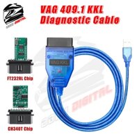 Cáp chẩn đoán USB VAG KKL 409.1 OBD2 với giao diện máy quét FTDI FT232RL / CH340T cho Audi Volkswagen