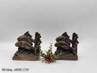 Cặp chặn sách hình con cá được làm bằng Atimon, đồ sưu tầm