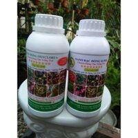 CẶP CHẾ PHẨM NANO BẠC ĐỒNG SUPER VÀ NANO ĐÔNG OXYCLORUA 500ML PHÒNG TRỊ BỆNH HẠI CHO CÂY TRỒNG