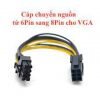 Cáp chia nguồn VGA 6pin ra 2x8Pin (6+2) cấp nguồn cho card VGA