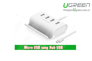 Cáp chia OTG ra 4 cổng USB 2.0 cho Mobile Tablet Ugreen 30302
