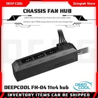 Cáp chia trung tâm quạt làm mát DEEPCOOL FH-04 1 đến 4 cho quạt ốp lưng 12V 3pin / 4pin PWM có nhãn dán gắn