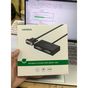 Cáp chia VGA 1 ra 2 Ugreen 20918  hỗ trợ Full HD