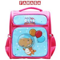 Cặp Chống Gù Học Sinh Nữ - Girl Love Dinosaurs - Size 34 - Miti C1107334DIN2PIN.DSKY - Xanh Da Trời - Hồng