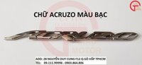 CẶP CHỮ ACRUZO MÀU BẠC DÁN XE YAMAHA ACRUZO