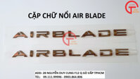 CẶP CHỮ AIR BLADE LOẠI TỐT MÀU ĐỒNG DÁN XE HONDA AIR BLADE 2018 -2019