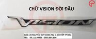 CẶP CHỮ NỔI VISION  DÁN XE HONDA VISION ĐỜI ĐẦU