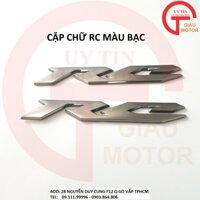 CẶP CHỮ RC DÁN XE SIRIUS RC YAMAHA BẰNG NHỰA CỨNG DÀY DẶN