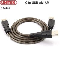 CÁP CHỮ Y USB 2.0 TO USB 0.8M CHO HDD BOX UNITEK Y-C437 CHÍNH HÃNG