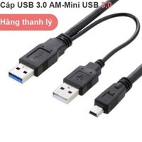 CÁP CHỮ Y USB 3.0 TO MINI USB 0.6M CHO HDD BOX, HDD DOCKING