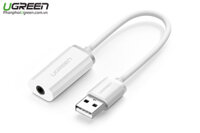 Cáp chuyển âm thanh Sound Card USB 2.0 to 3.5mm Ugreen 30712