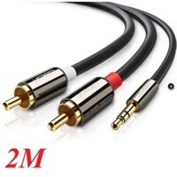 Cáp Chuyển Audio 3.5mm Sang 2 Đầu Bông Sen Dài 2M Ugreen 10584