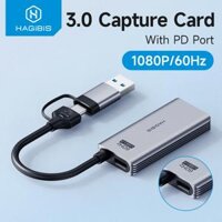 Cáp chuyển – đầu chuyển Hagibis USB 3.0 Video Capture Card With 100W PD For Meta Quest 3 iPad HDMI to USB/Type-c Gaming Live Streaming Video Recorder