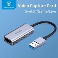 Cáp chuyển – đầu chuyển Hagibis Video Capture Card USB 3.0 4K HDMI-compatible Video Game Grabber Record for PS4 Camcorder Switch Live Broadcast Camera