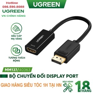 Cáp chuyển Displayport sang HDMI Ugreen 40363